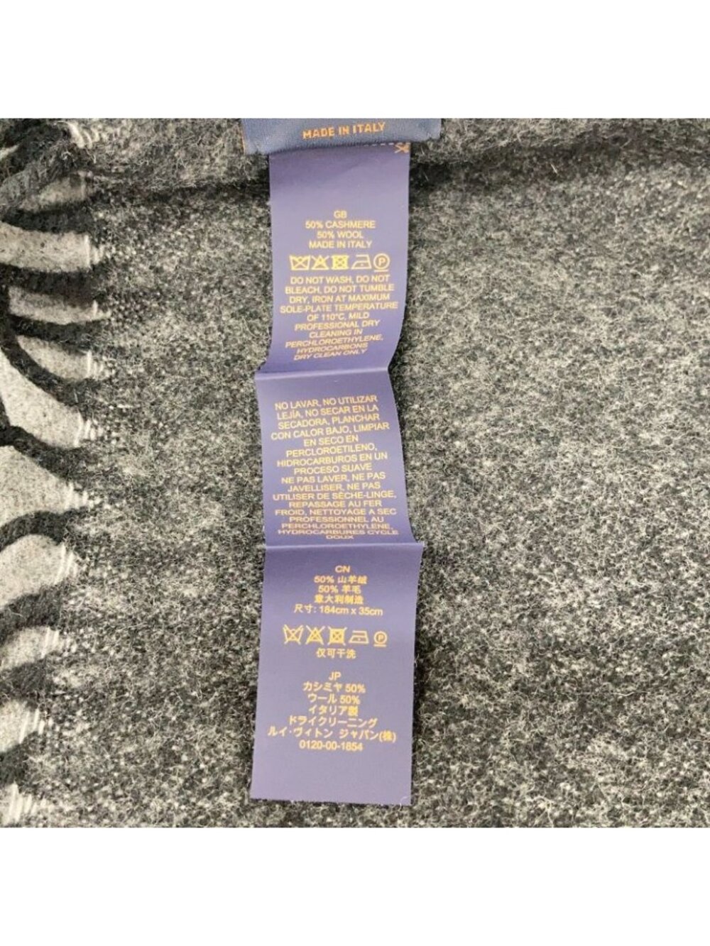 Louis Vuitton Gray Monogram Gradient Scarf - Picture 6 of 7